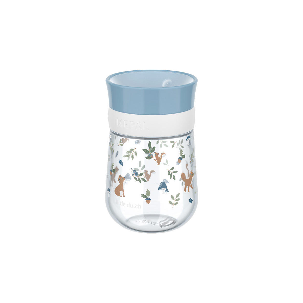 360° TRINKLERNBECHER Mio (2025) Forest Friends 300 ml - Weiß/Hellblau, Kunststoff (0.3L) - Mepal
