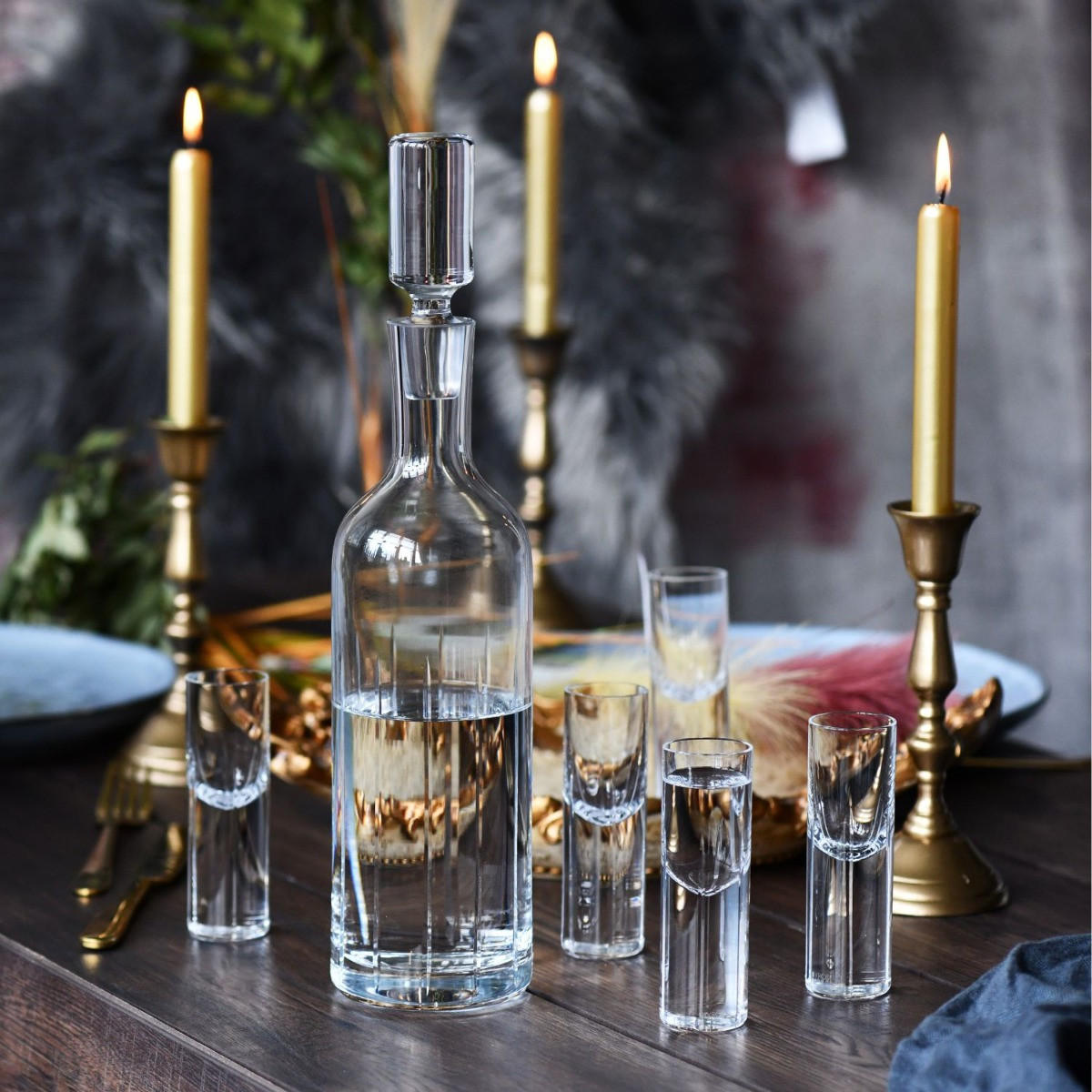 SCHNAPSGLÄSER GOTHIC KLAR, 4ER-SET, 30 ML - Transparent, Glas (0.03L) - Krosno Glass