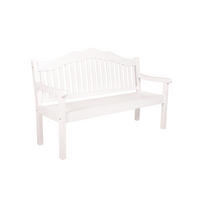 GARTENBANK Espoo 3-Sitzer Terrassenbank - Grau, Holz (160/103/64cm) - DELUKE