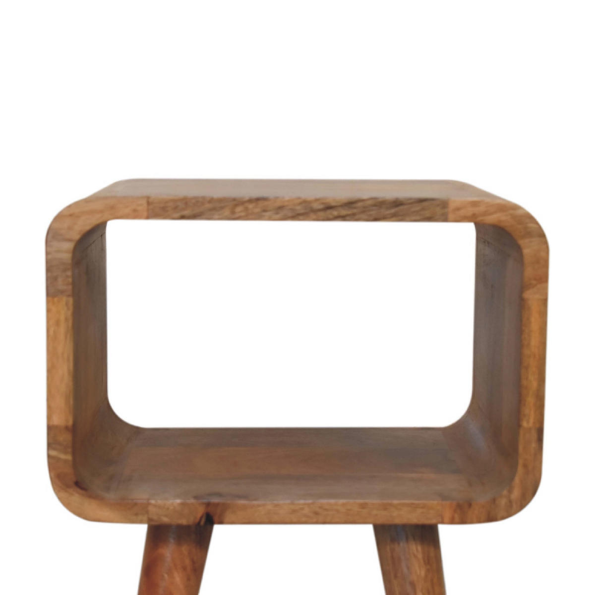 NACHTTISCH aus Massivholz - Messingfarben/Braun, Holz/Metall (30/50/25cm) - Artisan Furniture