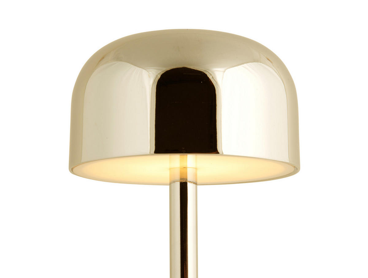 TISCHLAMPE James LED 12.5/12.5/24.5 cm - Goldfarben, Metall (12.5/12.5/24.5cm) - Leitmotiv