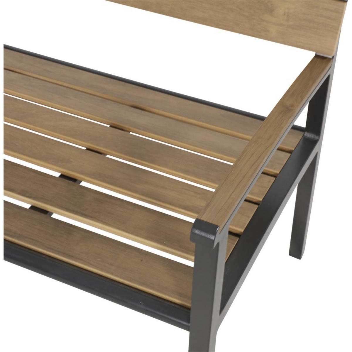 ZWEISITZER-SOFA Arezzo - Schwarz - 120/56/85,5 cm - Schwarz, Metall (56/85/120cm) - Lesli Living