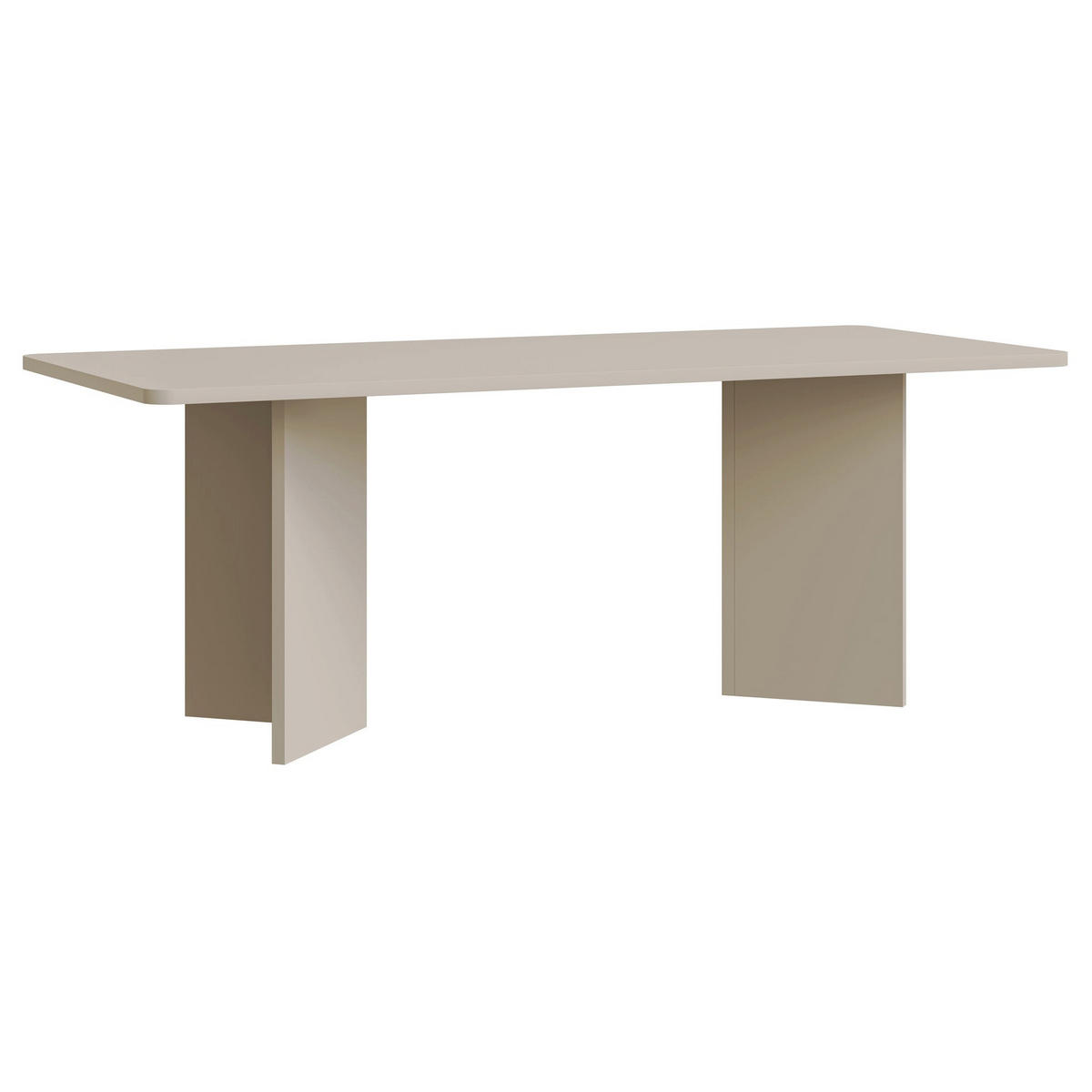 ESSTISCH Qubeo Kaschmirgrau 204x90 cm - Taupe, Holzwerkstoff (90/204/75cm) - Selsey