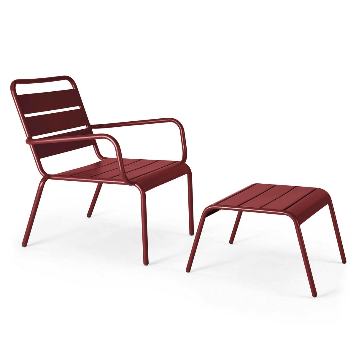 GARTENHOCKER, Lila - Lila, Metall (44/30/40cm) - Oviala