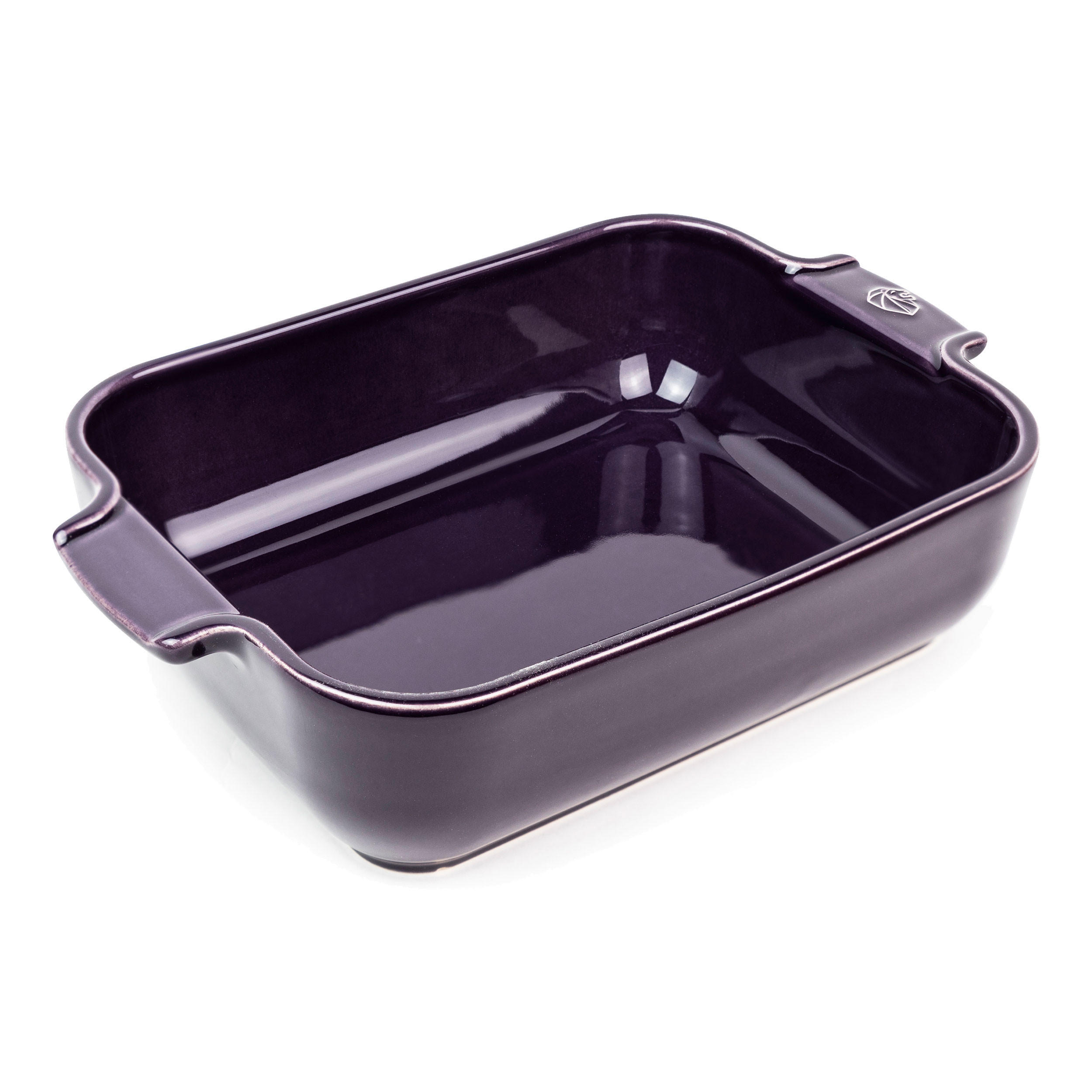AUFLAUFFORM Keramik Appolia 25cm Rechteckig Aubergine Spülmaschinenfest - Lila, Keramik (16.8/25/6.2cm) - PEUGEOT