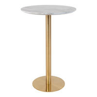 BARTISCH, Bolzano, Weiß, MDF, 70 x 70 x 105 cm - Weiß, Holzwerkstoff/Metall (70/70/105cm) - ebuy24