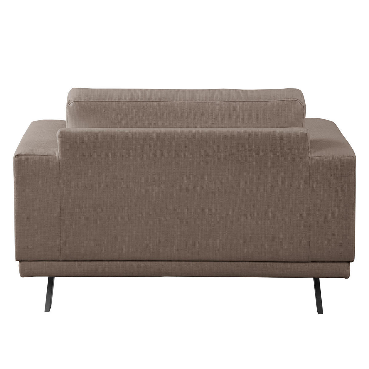 SESSEL - Strukturstoff - Grau, Textil (121/81/89cm) - home24