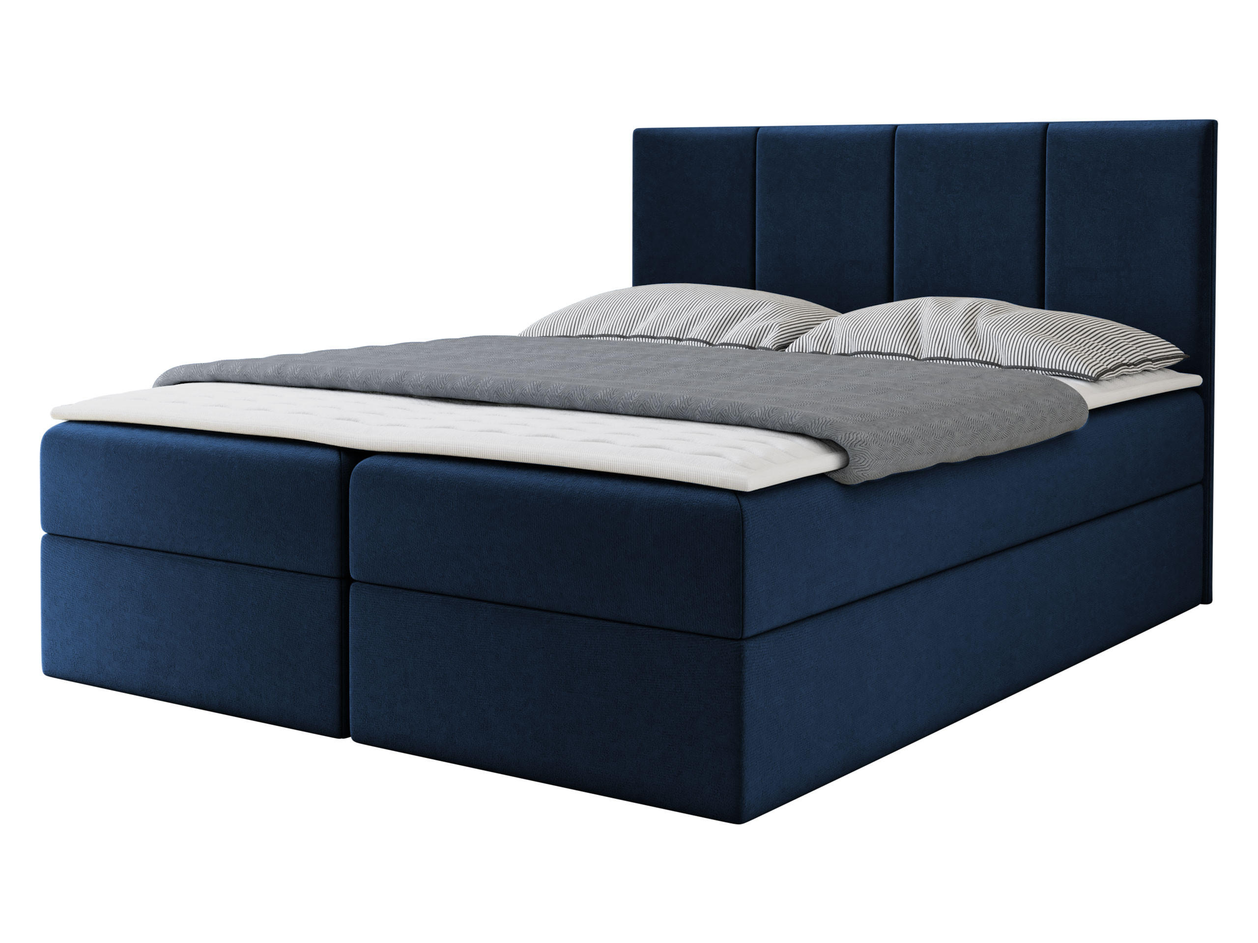 BOXBETT Rebos - H3 - Blau, Holz/Textil (160/200cm) - MIRJAN24