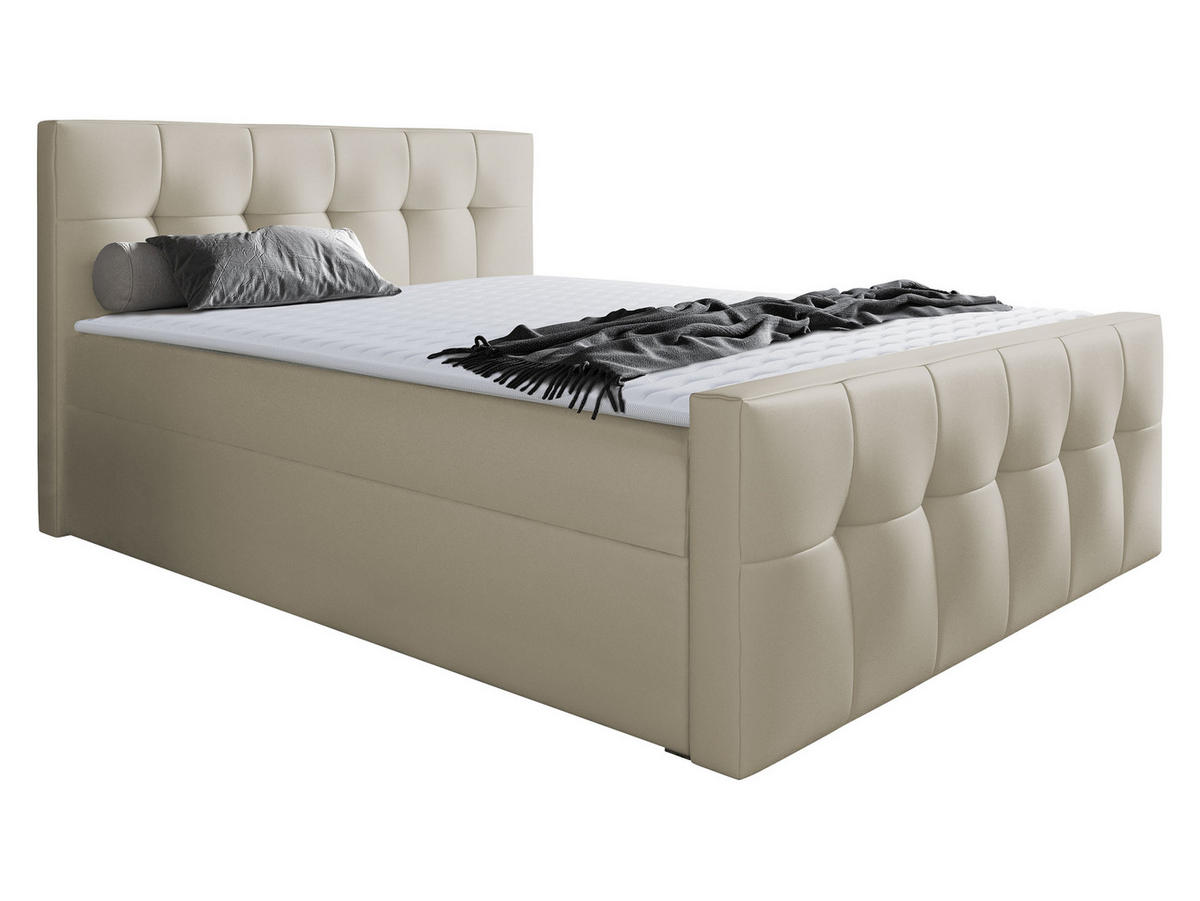 BOXBETT Malibu - Beige, Holz (120/200cm) - MIRJAN24