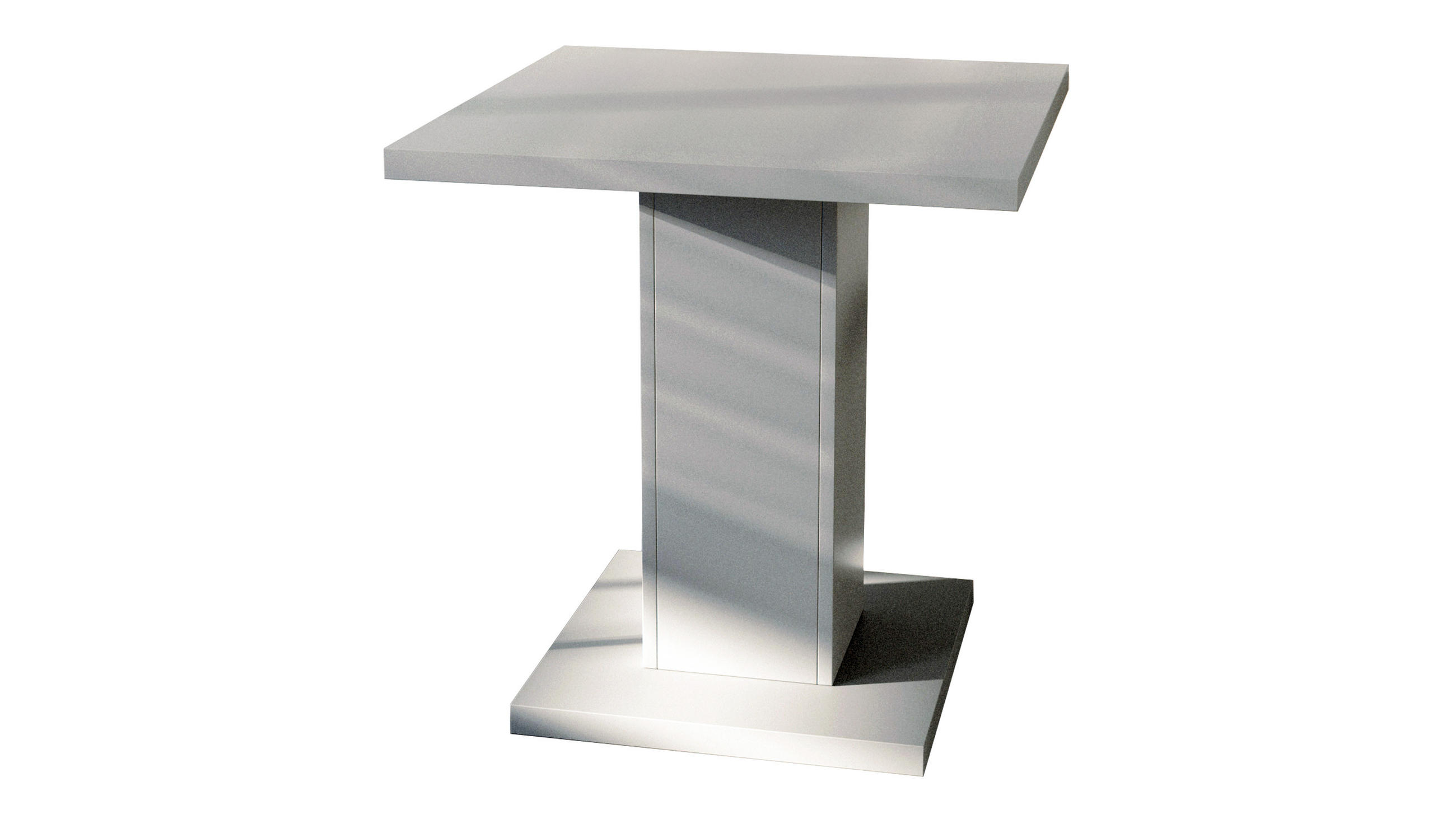 ESSTISCH Adam Grau Matt - Grau, Holzwerkstoff (70/70/75cm) - Vladon