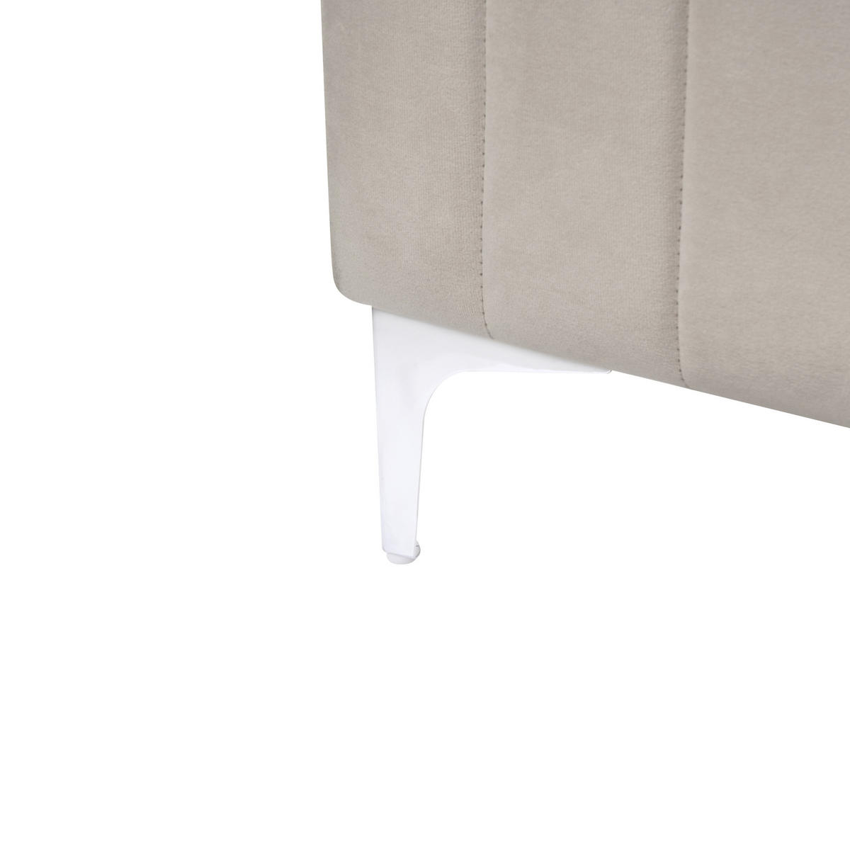 POLSTERBETT 180/200 cm Taupe Lunan - Taupe, Textil (180/200cm) - Beliani