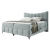 BOXBETT Nova - Schwarz/Grau, Holz/Textil (180/200cm) - MIRJAN24