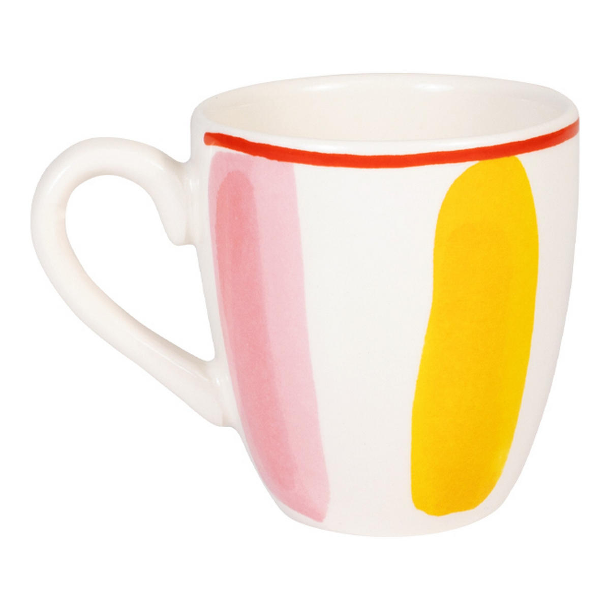 MINI-BECHER Streifen PY in Rosa - 200 ml - Pink, Keramik (0.2L) - Blond Amsterdam