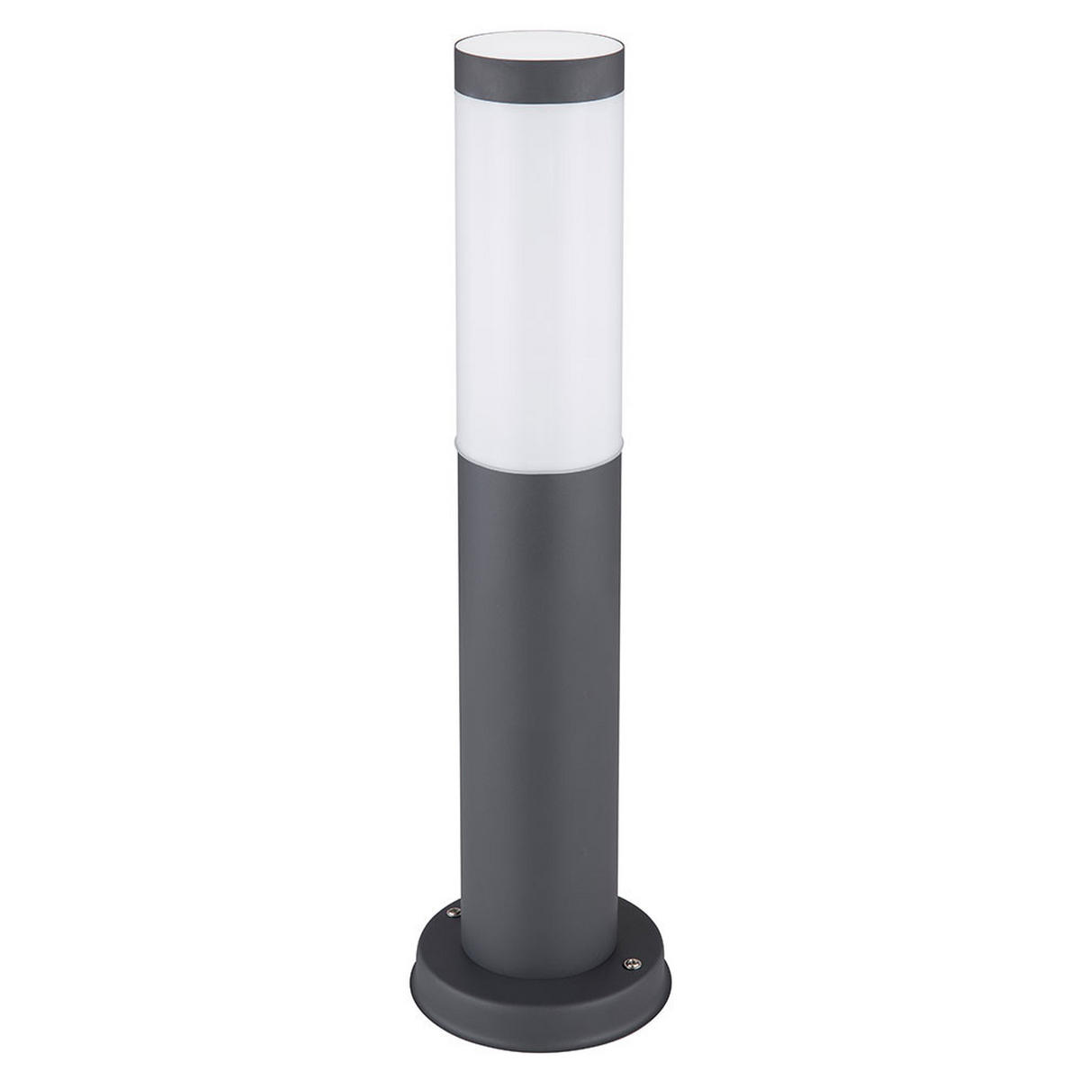 LED AUSSENLEUCHTE BOSTON Edelstahl Opal - Anthrazit, Kunststoff/Metall (12.7/45/12.7cm) - Globo Lighting