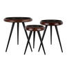 BEISTELLTISCH 3er-Set Tripod 52/52/59 cm - Schwarz, Holz (52/52/59cm) - Leitmotiv