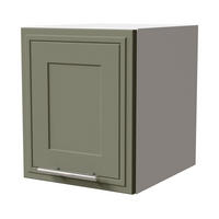 KLAPPHÄNGESCHRANK Salo W4B/30 Weiß / Reed Green Matt 30 / 32,5 / 36cm - Weiß/Grün, Holz/Holzwerkstoff (30/36/32.5cm) - Feldmann-Wohnen