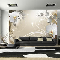 VLIESTAPETE Gold 150/105 cm - Goldfarben/Weiß, Textil (150/1cm) - KUNSTLOFT