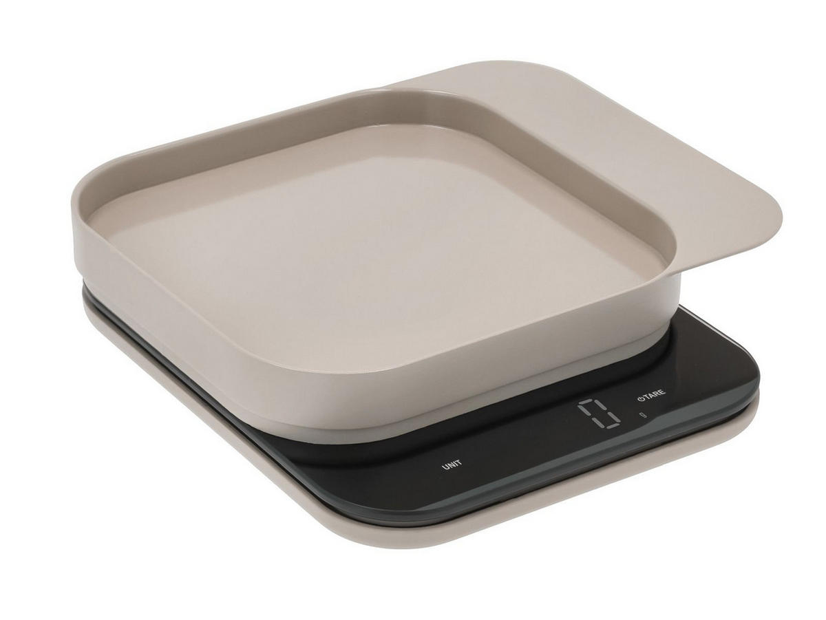 KÜCHENWAAGE Mensura humus (beige) - Beige, Kunststoff (21/4/17cm) - Rosti