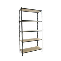 SCHWERLASTREGAL Big Muli HxBxT 200 x 100 x 30 cm 5 Fachböden Fachlast 150 kg Anthrazit - Anthrazit, Metall (100/200/30cm) - PROREGAL