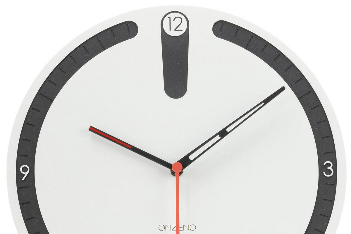 WANDUHR Design Weiß 29/29 cm - Weiß, Holzwerkstoff (0.42/29/1cm) - ONZENO