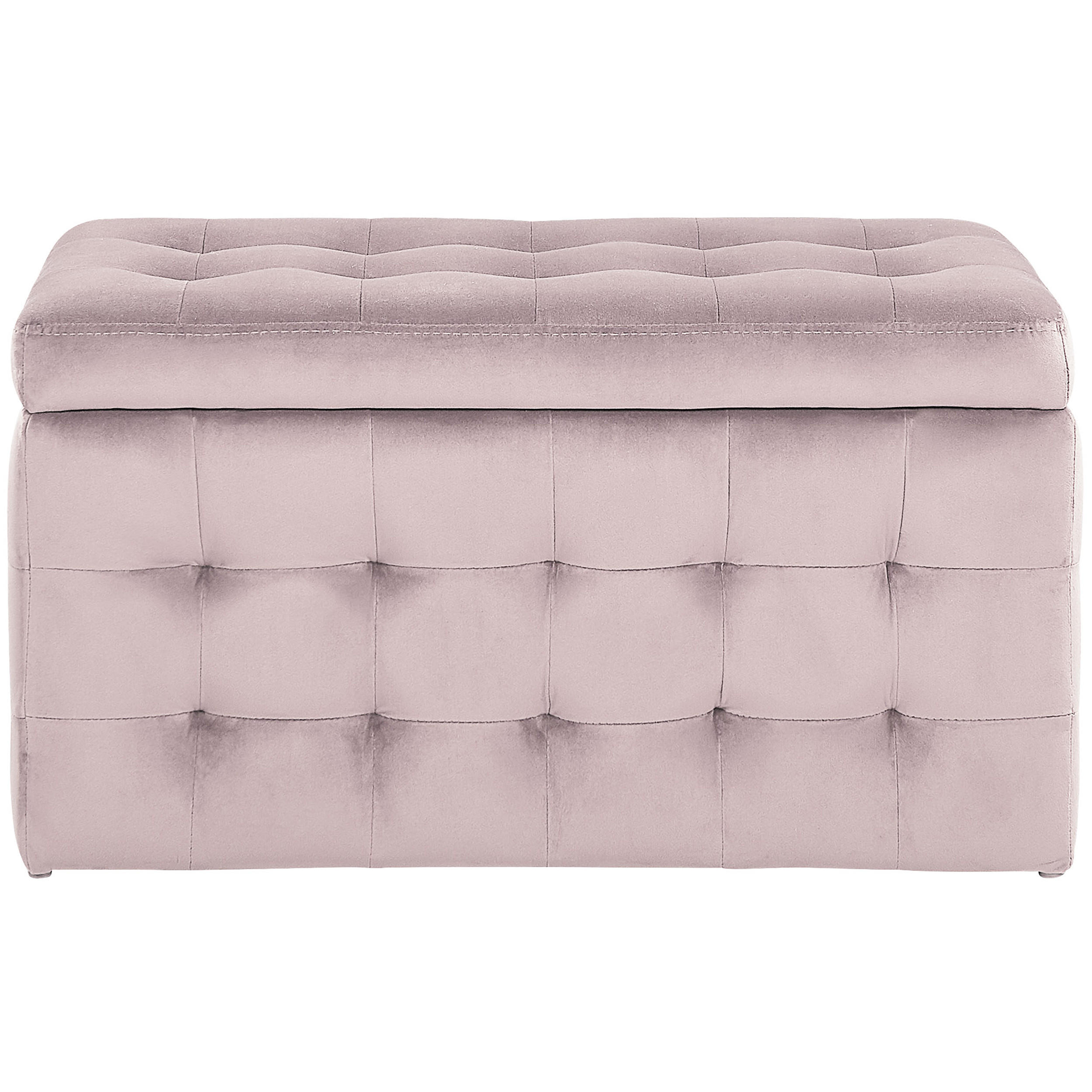 TRUHENBANK Michigan 42/72/40 cm - Pink, Textil (72/40/42cm) - Beliani
