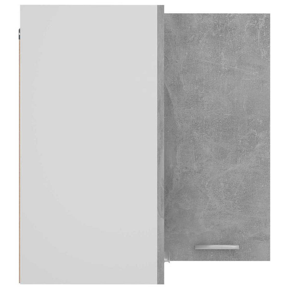 ECKHÄNGESCHRANK Betongrau 57/57/60 Cm Holzwerkstoff - Grau, Holzwerkstoff (57/60/57cm) - vidaXL
