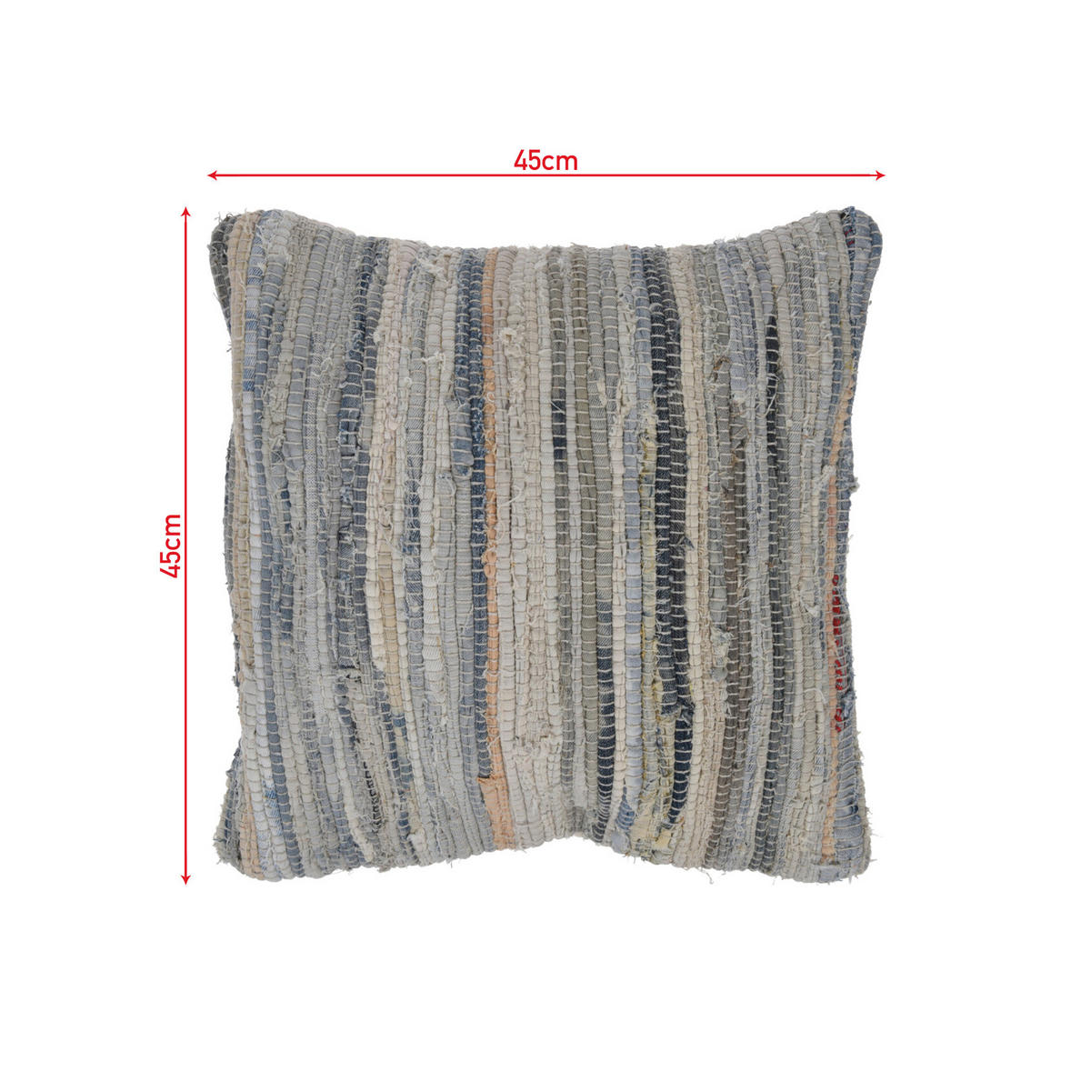 DEKOKISSEN Blau 45/45/10 cm - Blau, Textil (45/45cm) - Mobili Rebecca