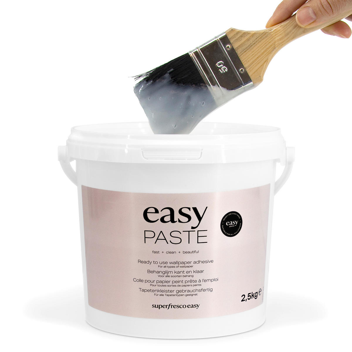 TAPETENKLEISTER Gebrauchsfertiger 2.5L - Transparent, Karton/Naturmaterialien - Superfresco Easy