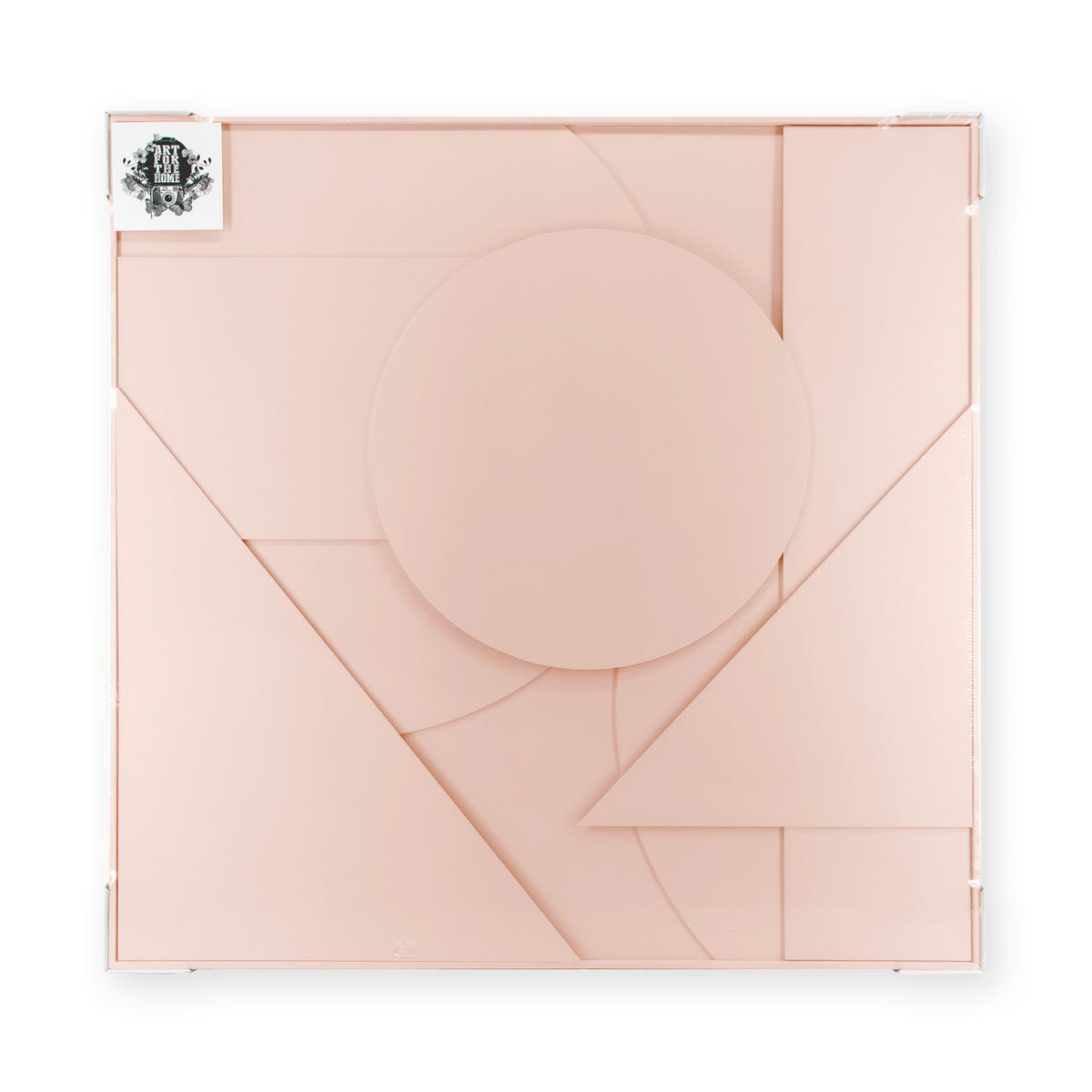 3D-RELIEFBILD Abstrakt Altrosa 80x80 - Pink/Altrosa, Holz/Holzwerkstoff (80/80cm) - Art for the Home