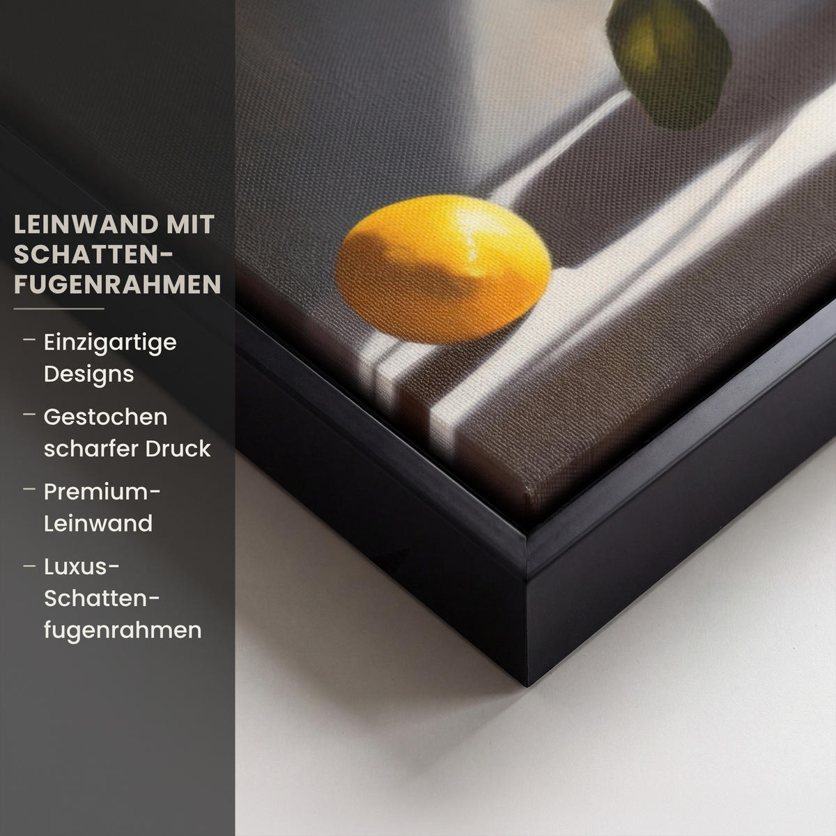 LEINWAND Bilder mit Rahmen - Zitronen - Stilleben - Gelb - 40x30 - Gelb, Textil (40/30cm) - MuchoWow