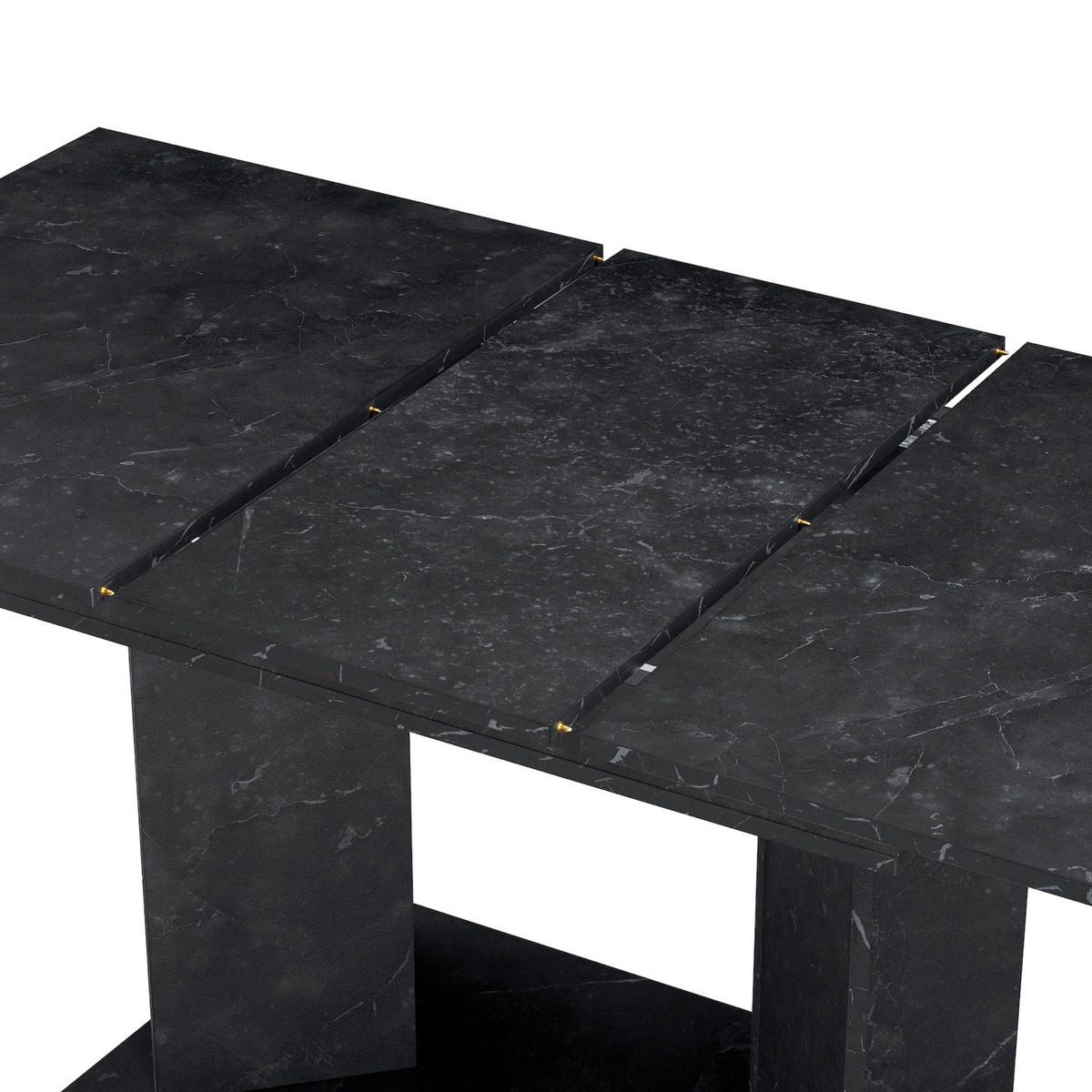 ESSTISCH VIVIAN 120-160/80/76 cm - Anthrazit, Holzwerkstoff (80/120/76cm) - B&D Home
