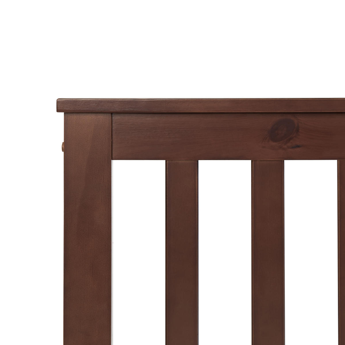 HOLZBETT 140/200cm Dunkler Holzfarbton Mayenne - Dunkelbraun, Holz (140/200cm) - Beliani