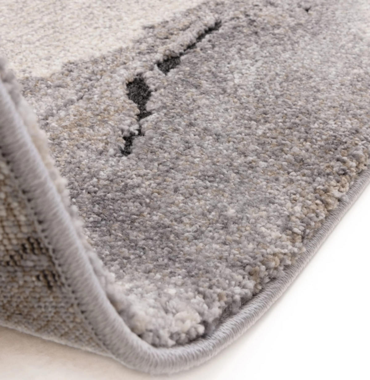 TEPPICH Flachgewebe HAVEN Grau 120 x 170 cm - Grau, Textil (120/170cm) - Novatrend