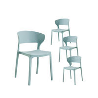 GARTENSTUHL Serin Grün 48 cm x 76 cm 4er-Set - Grün, Kunststoff (48/76/52cm) - Klast Home