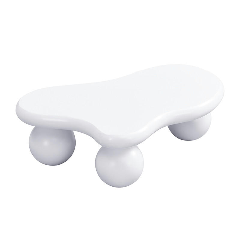 COUCHTISCH DE-089 Cloud Style Weiß - Weiß, Holzwerkstoff (63/95/32cm) - ComfortXL