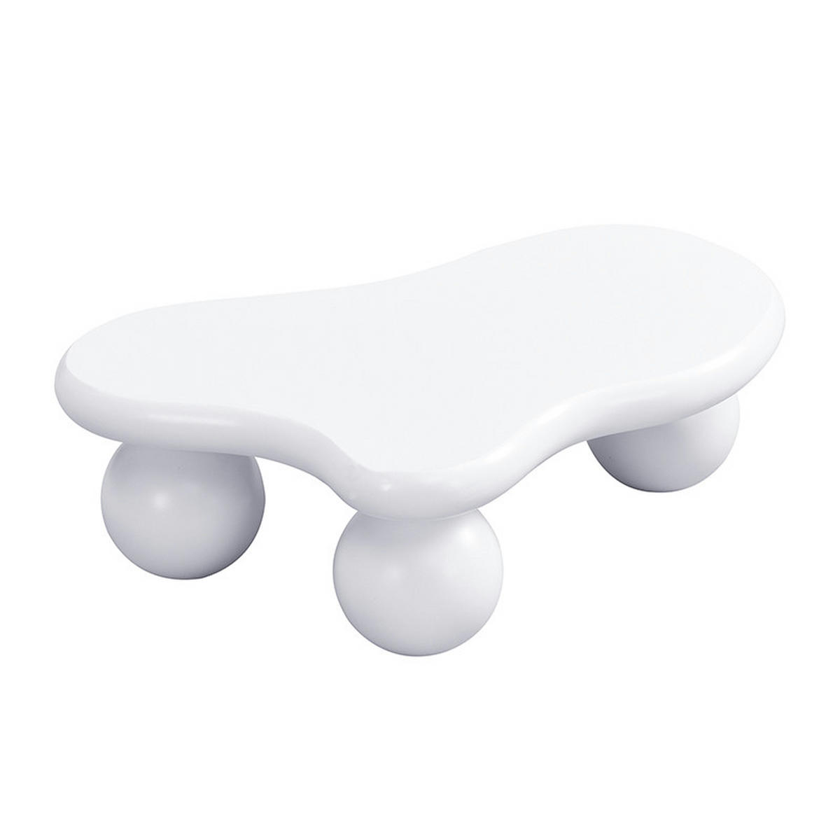 COUCHTISCH DE-089 Cloud Style Weiß - Weiß, Holzwerkstoff (63/95/32cm) - ComfortXL