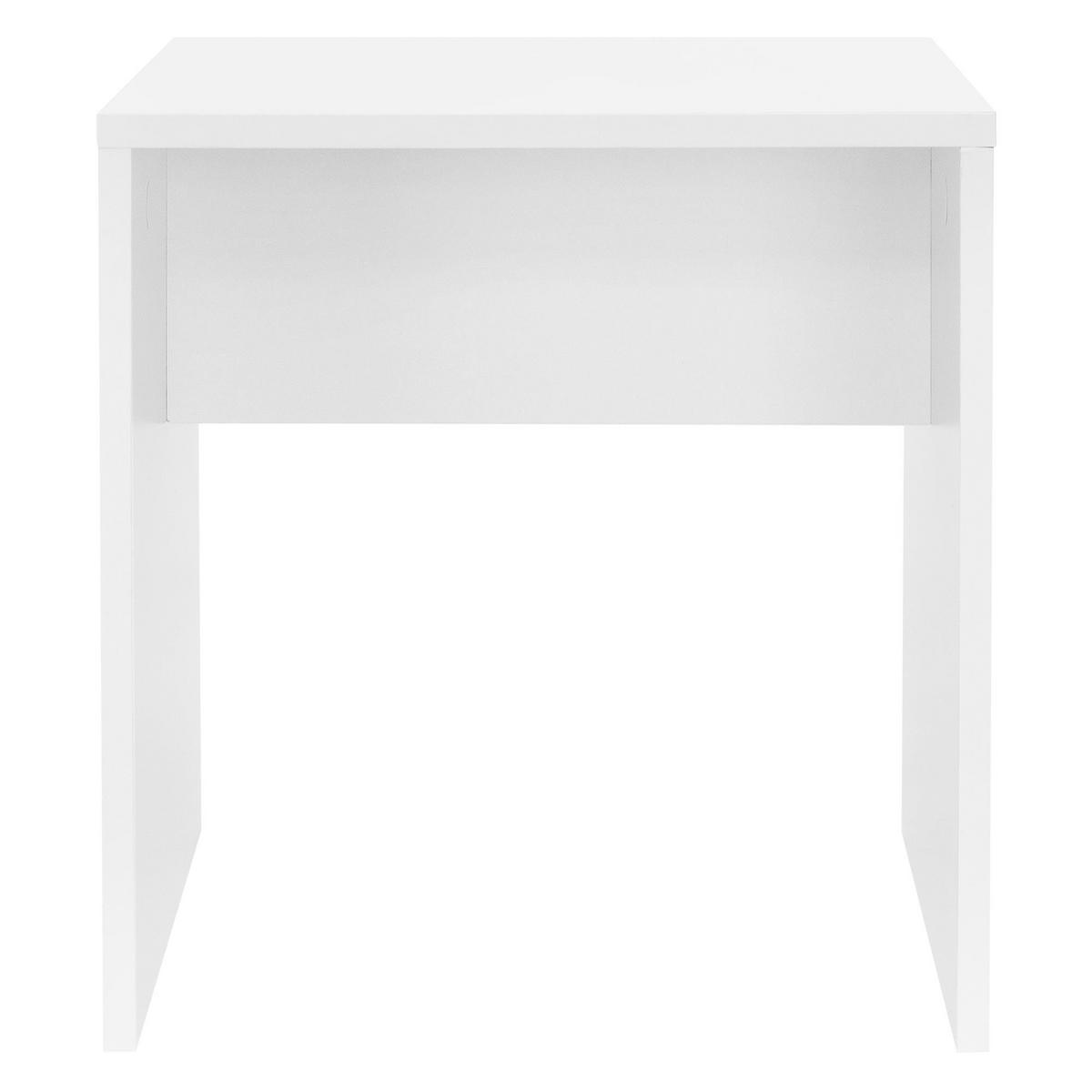 HOCKER FÜR SCHMINKTISCH - Weiß, Holzwerkstoff (36/41/40cm) - ML-DESIGN