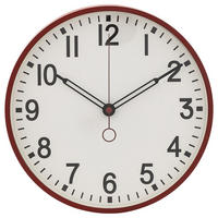 WANDUHR Cory 29,2/3,9/29,2 cm - Rot, Kunststoff (3.9/29.2/29.2cm) - Atmosphera Createur d´interieur