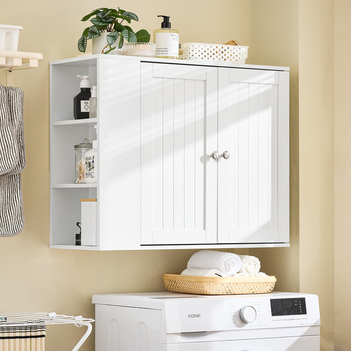 HÄNGESCHRANK Weiß - Weiß, Holzwerkstoff (75/60/30cm) - SoBuy