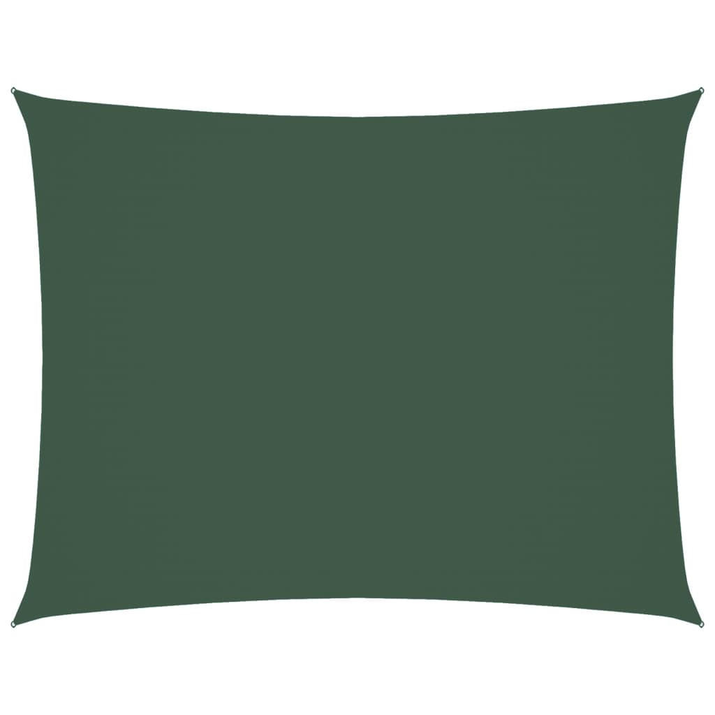 SONNENSEGEL Oxford-Gewebe Rechteckig 3,5x4,5 m Dunkelgrün - Grün, Textil (450/350cm) - furnicato