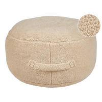 POUF Beige Adlana - Beige, Textil (50/30/50cm) - Beliani