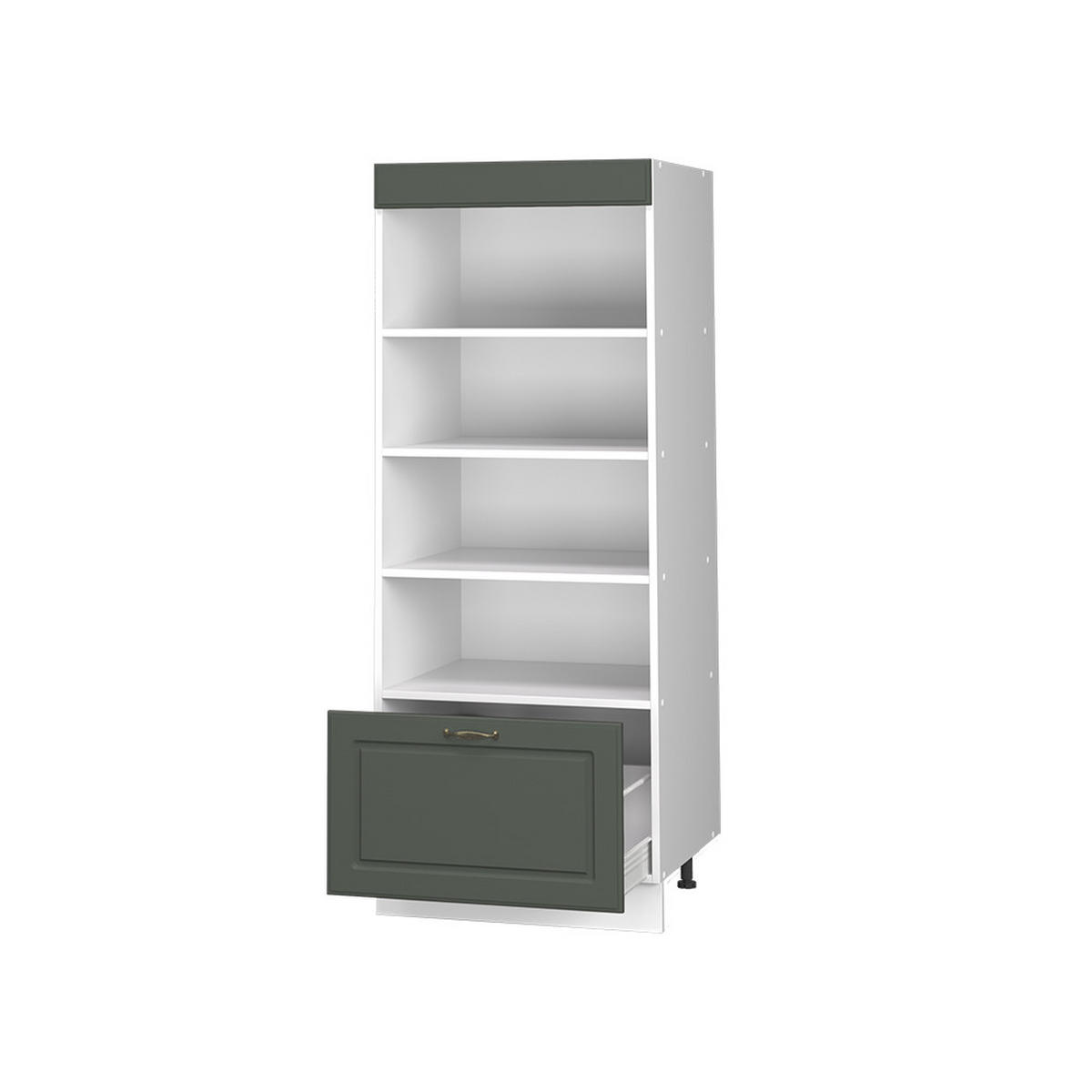 KUCHYNSKÝ REGÁL Fame-Line, Zelený a zlatý vidiecky dom/biely, 60 cm - biela/zelená, kompozitné drevo (60/153.6/58.1cm) - Vicco