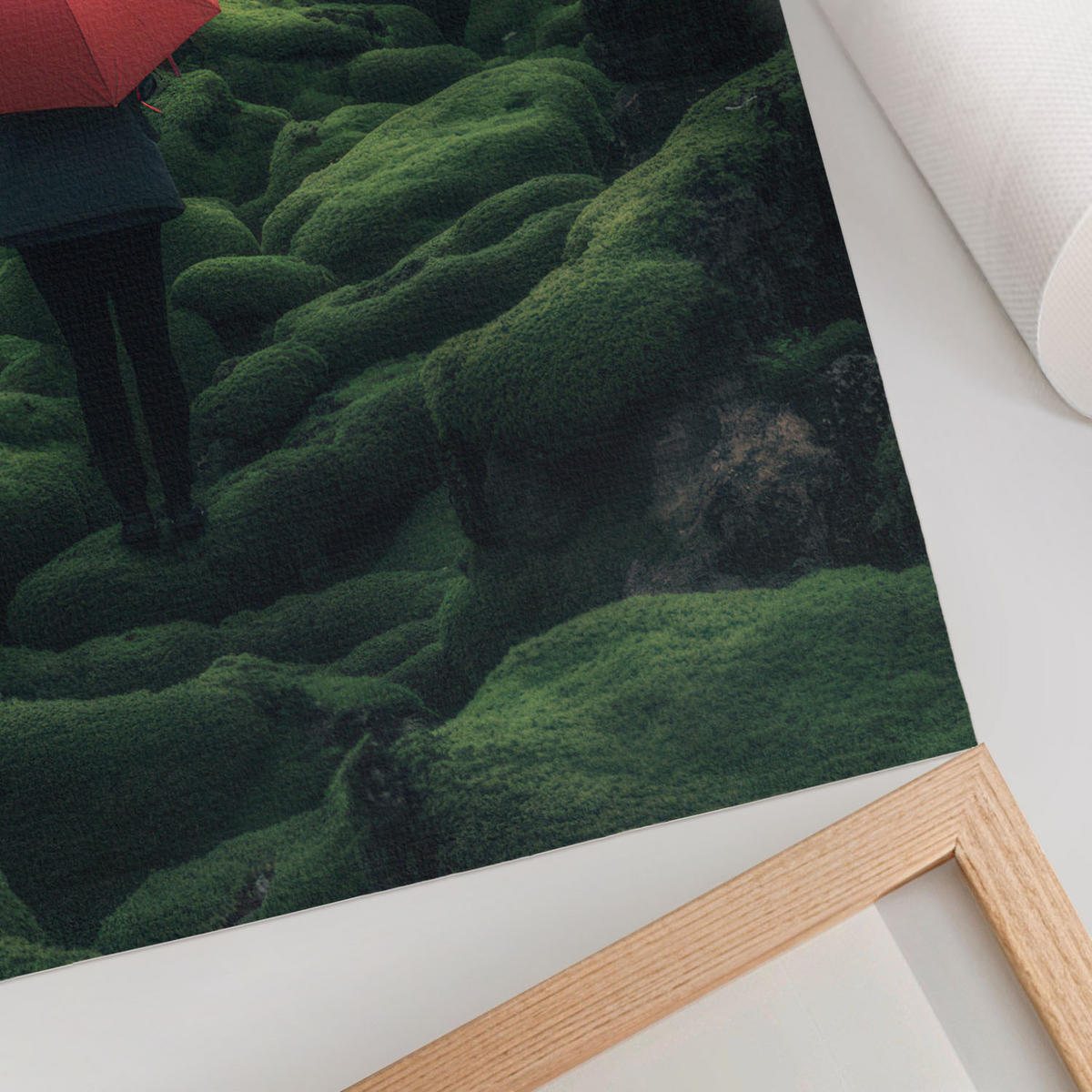 POSTER - 29x42 cm - X-Mario - Grüne Landschaft - Grün, Textil (29/42/0.1cm) - TULUP
