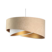 HÄNGELEUCHTE Gold 50/23 cm - Goldfarben, Kunststoff (50/1/23cm) - ONZENO