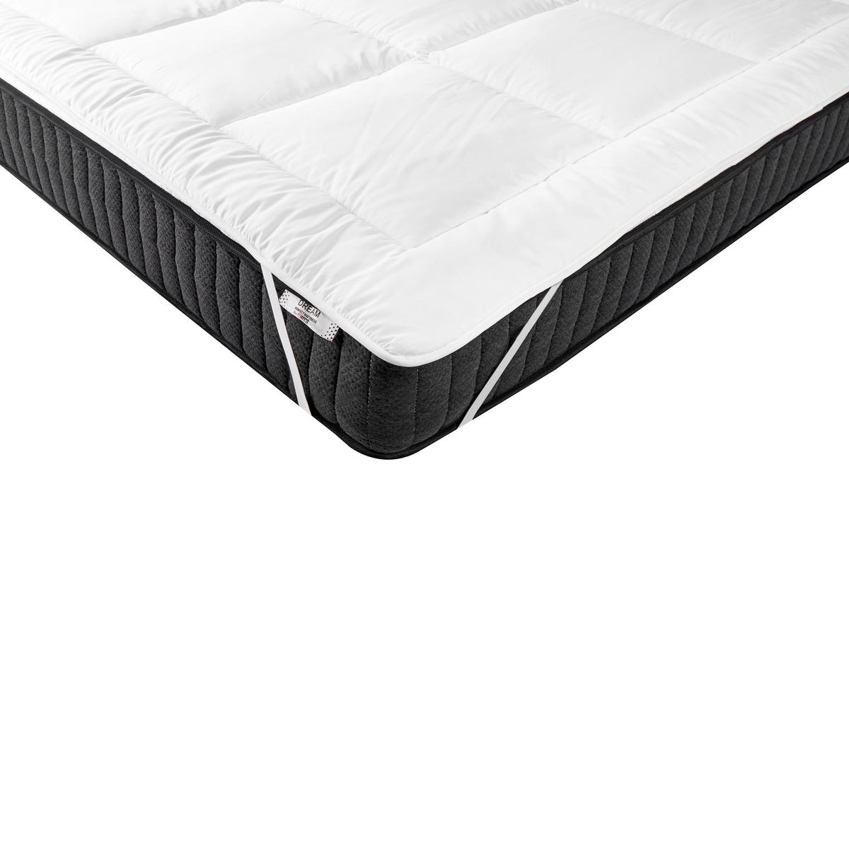 MATRATZENTOPPER 90/200 cm Aizkorri - Weiß, Textil (90/200cm) - Beliani
