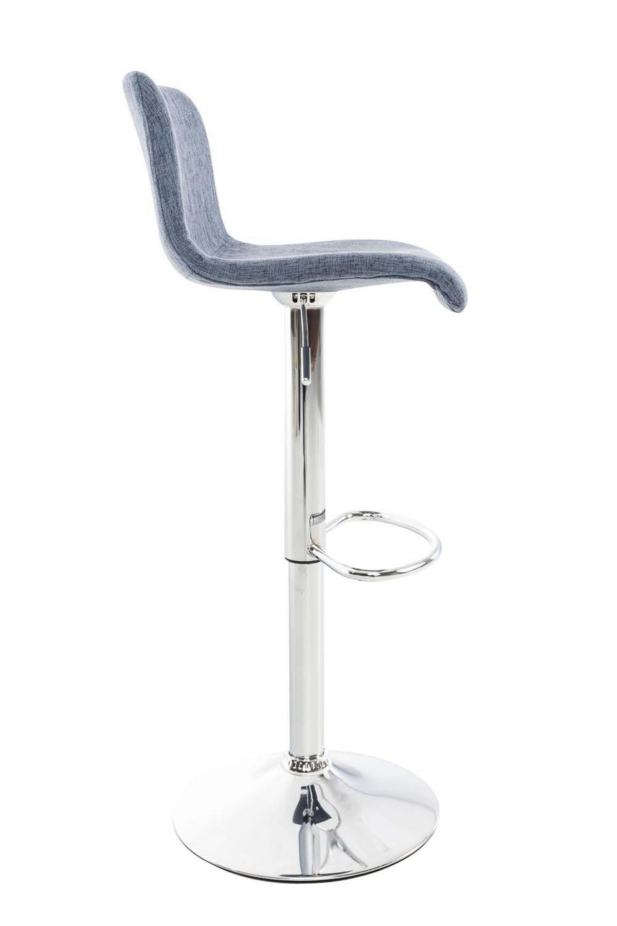 BARHOCKER BERLIN Blau Stoff - Blau, Textil/Metall (39/84/36cm) - DELUKE