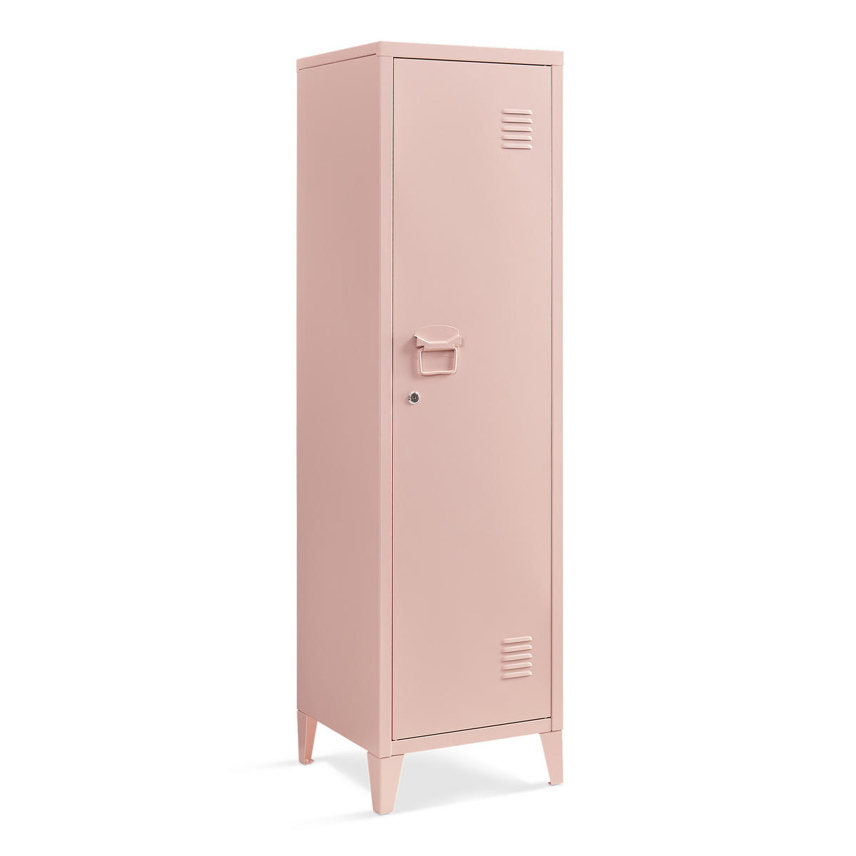 EINZELSPIND Kurikka - Hellrosa, Metall (38/137/38cm) - [en.casa]