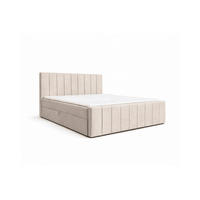 KONTINENTALBETT - Boxspringbett 01 bis 180x200 - Trinity 2 - Beige - Beige/Kieferfarben, Holzwerkstoff/Textil (180/200cm) - Möblo