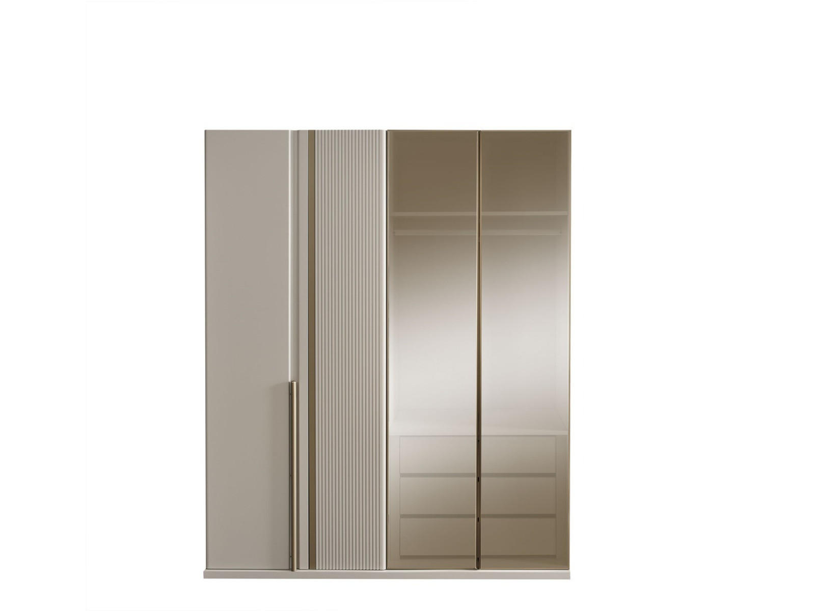 XXXLutz Kleiderschrank Beige 174x212x63 cm