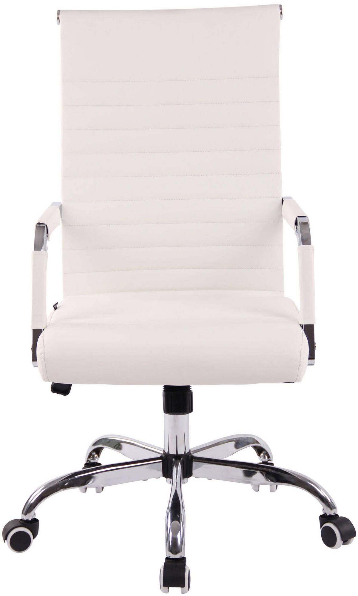 BÜROSTUHL Amadeus, Kunstleder Weiß - Weiß, Textil/Metall (51/106/63cm) - TPFLiving